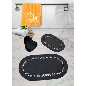 Home Turko 2'li Takım Jüt, Hasır, Paspas, Banyo Paspası, Banyo Paspas Takımı ve Banyo Sepeti