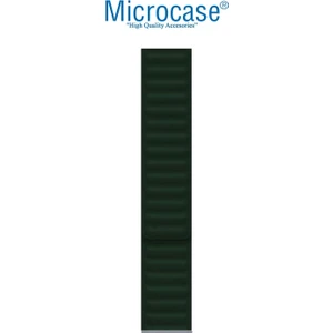 Apple Watch 9 45 mm Uyumlu Mıknatıslı Deri Kordon Kayış - KY24-2