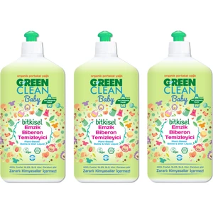 Green Clean Baby Bitkisel Emzik Biberon Temizleyici 500 ml x 3 Adet