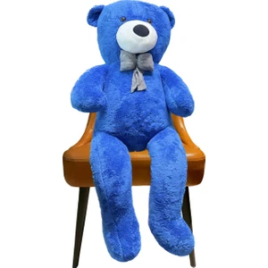 Sevgiliye Hediye- 160 cm Ithal Kumaş Papyonlu Dev Boy Peluş Ayı