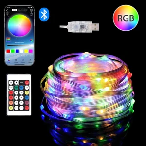 Masho Trend USB Fonksiyonlu Uygulamalı 10 Metre Rgb Yılbaşı Ledi Magic LED Kumandalı LED Çam Ağacı Ledi