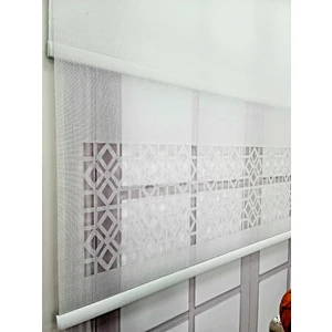 Bbb Çift Mekanizmalı Keten Lazer Kesim Tül ve Stor Perde MLT1050