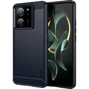 LR Joyful Xiaomi 13T Pro Fırçalanmış Kapak Tpu Anti-Çizelge Karbon Fiber Doku Telefon Kılıfı (Yurt Dışından)