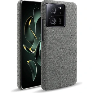 LR Joyful Xiaomi 13T Pro, Kumaş+Sert Pc Koruyucu Telefon Kapak Kılıfı Ince Fit Telefon Kabuğu (Yurt Dışından)