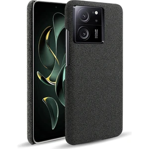 LR Joyful Xiaomi 13T Pro, Kumaş+Sert Pc Koruyucu Telefon Kapak Kılıfı Ince Fit Telefon Kabuğu (Yurt Dışından)