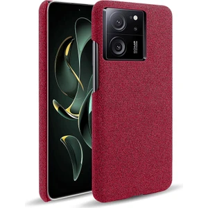 LR Joyful Xiaomi 13T Pro, Kumaş+Sert Pc Koruyucu Telefon Kapak Kılıfı Ince Fit Telefon Kabuğu (Yurt Dışından)