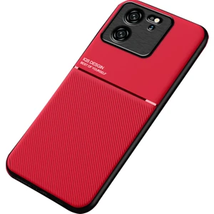 LR Joyful Xiaomi 13T Pro-Cratch Anti-Cratch Telefon Kapağı Dahili Metal Sac Telefon Kılıfı Pu Deri+Tpu Kabuğu (Yurt Dışından)