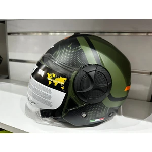 Kask SW-737 Army Mat Yeşil/siyah Çenesiz Güneş Gözlüklü