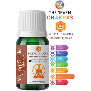 Young Souls Aromatherapy Sacral Chakra Essential Oil Blend Sakral Çakra Uçucu Yağ Karışımı 10 ml
