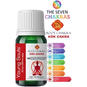 Young Souls Aromatherapy Root Chakra Essential Oil Blend Kök Çakra Uçucu Yağ Karışımı 10 ml