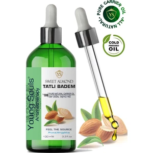 Young Souls Aromatherapy Sweet Almond Carrier Oil Tatlı Badem Bitkisel Taşıyıcı Yağ 100 ml