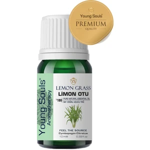 Young Souls Aromatherapy Lemongrass Essential Oil Limon Otu Uçucu Yağ 10 ml
