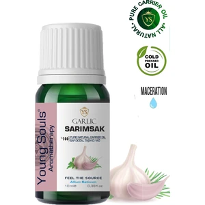 Young Souls Aromatherapy Garlic Carrier Oil ( Maceration ) Sarımsak Bitkisel Taşıyıcı Yağ ( Maserasyon ) 10 ml