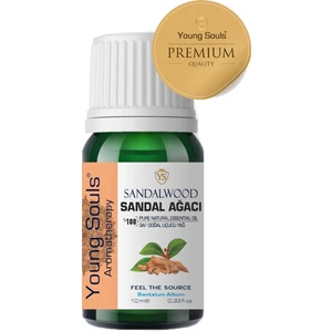 Young Souls Aromatherapy Sandalwood Essential Oil Sandal Ağacı Uçucu Yağ 10 ml