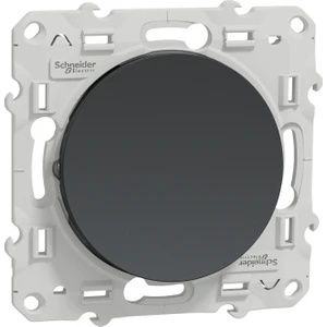 Odace Antrasit Anahtar Modül + Kapak