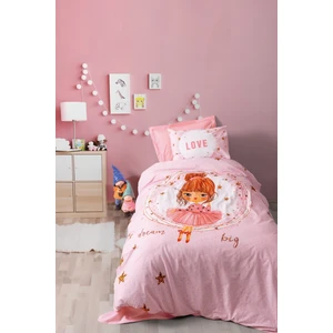 Cotton Box Ranforce Junior Tek Kişilik Nevresim - Jerry Pembe & Balerin Desenli