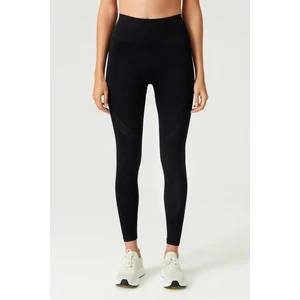 Los Ojos x Melodi Siyah Yüksek Bel Seamless Spor Tayt Adorn