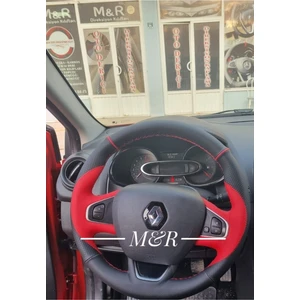 M&R Otokilif Aksesuar Renault Clio 4 Orjinal Deri Direksiyon Kaplama