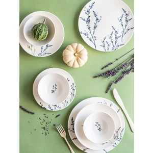 Chichi Home Lavender 24 Parça 6 Kişilik Porselen Yemek Seti