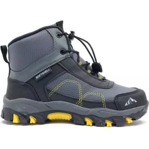Alfa Siyah-Sarı Kauçuk Taban Kaymaz Erkek Çocuk Outdoor Bot