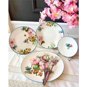 Chichi Spring 24 Parça 6 Kişilik  Porselen Yemek Seti