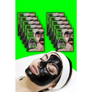 10 Adet Siyah Nokta Maskesi Bambu Kömür Kürü Sürülebilir Yüz Maskesi Xlm1325