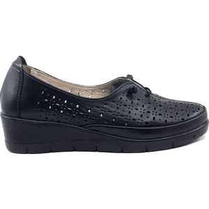 Y 66 Özel Topuk Jeli Siyah Günlük Bayan Ayakkabı