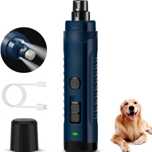 N50 Koyu Mavi Pawsunday Köpek Tırnak Öğütücü 2 Led Işık İle 8000-10000 Rpm Köpek Kedi Ve Küçük Hayvan Için Elektrikli Pet Tırnak Giyotin (Yurt Dışından)
