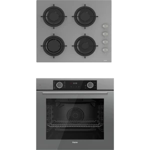 Fryart Cs Serisi Gri Ikili  Ankastre Cam Set ( CS208 + XE63CPR)