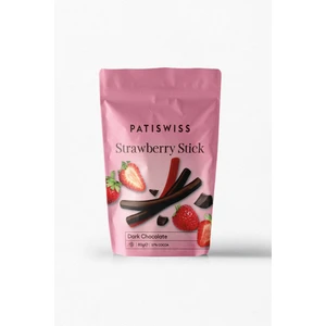Bitter Çikolatalı Çilek Çubukları 80g