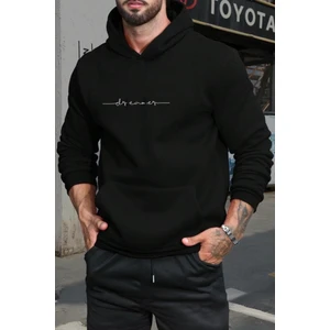 Dreamer Ön Yazı Baskılı Erkek Sweatshirt