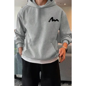 Enjoy Ön Baskılı Pamuklu Erkek Sweatshirt