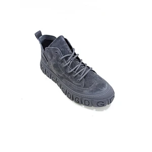 Gri Deri Erkek Sneaker Bot Ayakkabı