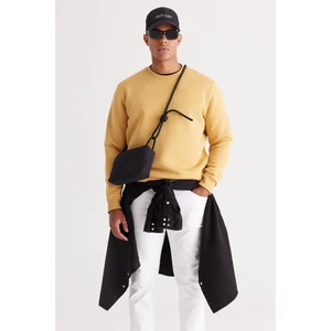 Altınyıldız Classics Erkek Hardal Standart Fit Normal Kesim Içi Polarlı 3 Iplik Bisiklet Yaka Pamuklu Sweatshirt