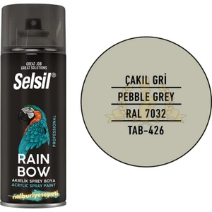 Rainbow Akrilik Sprey Boya Çakıl Gri 400 Ml. - RAL7032