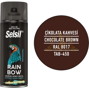 Rainbow Akrilik Sprey Boya Çikolata Kahvesi 400 Ml. - Ral8017