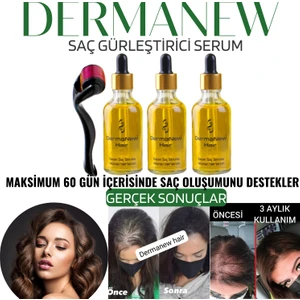 Kadınlara Özel Dermanew Hair Losyon / 3 Losyon +Roller
