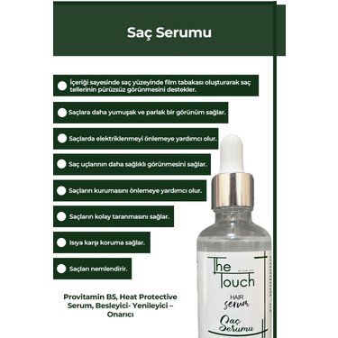 The Touch By Seda Altın Saç Serumu - Hair Serum Provitamin Fiyatı