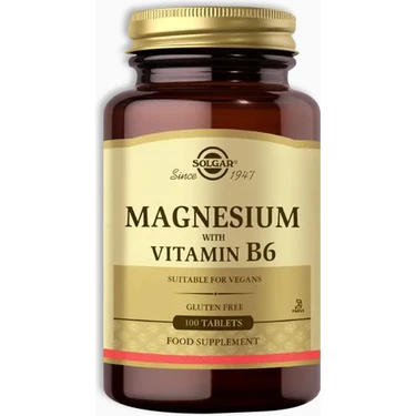 Solgar Magnesium With Vitamin B6 100