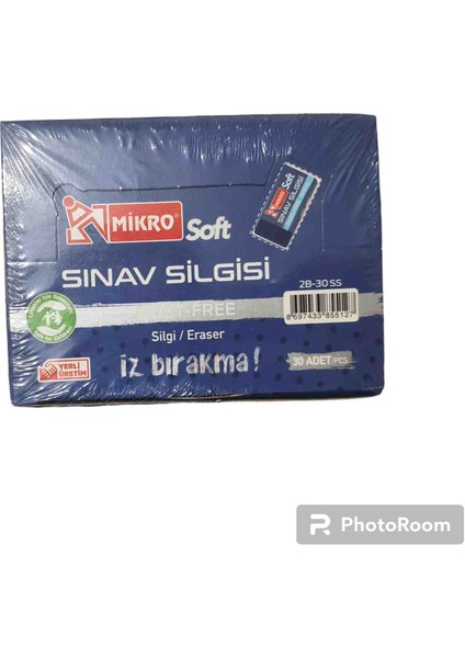 30 Adet Mikro Sınav Silgisi