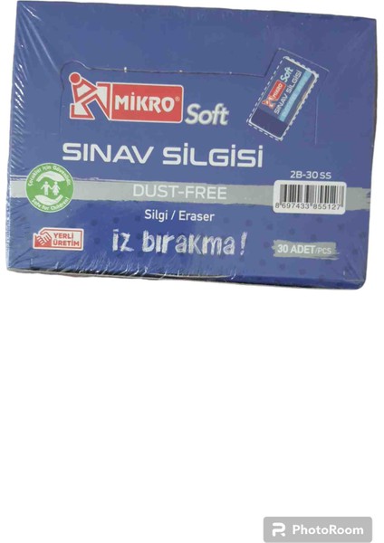 30 Adet Mikro Sınav Silgisi