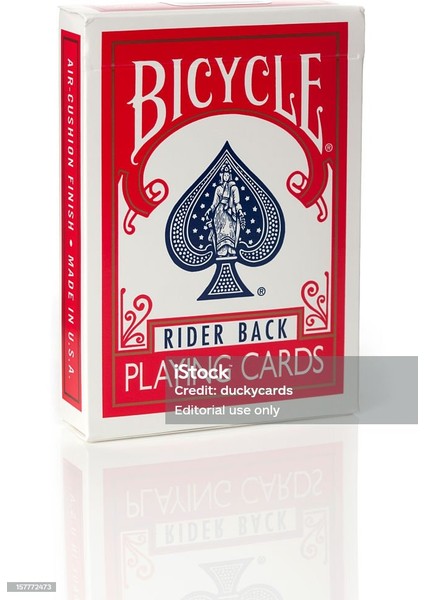Rider Back Oyun Kartı-Kırmızı Deste