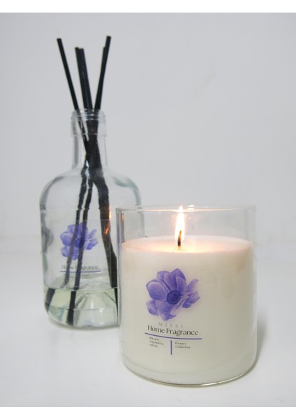 Flowers Collection Üfleme Cam Gardenya Vegan MUM(360 Gr)