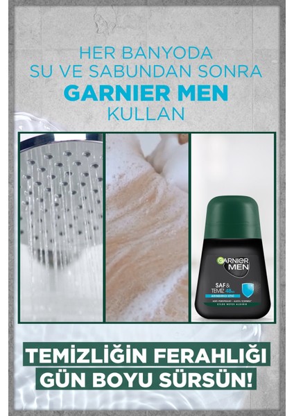Men 48H Saf ve Temiz Roll-On 50 ml x 3 Adet