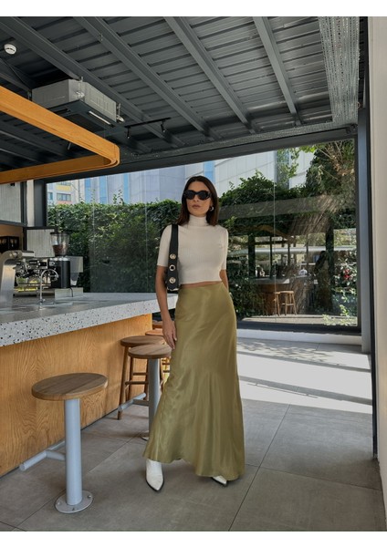 Kadın Uzun Saten Etek fiyatları