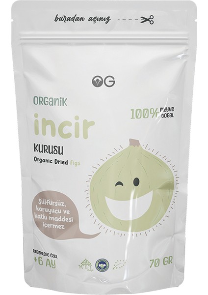Organik İncir Kurusu 70 gr