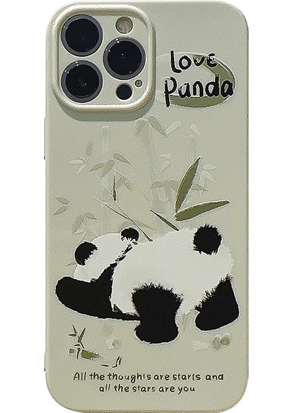 Apple iPhone 15 Pro Panda Darbeye Dayanıklı Telefon Kılıfı (Yurt Dışından)