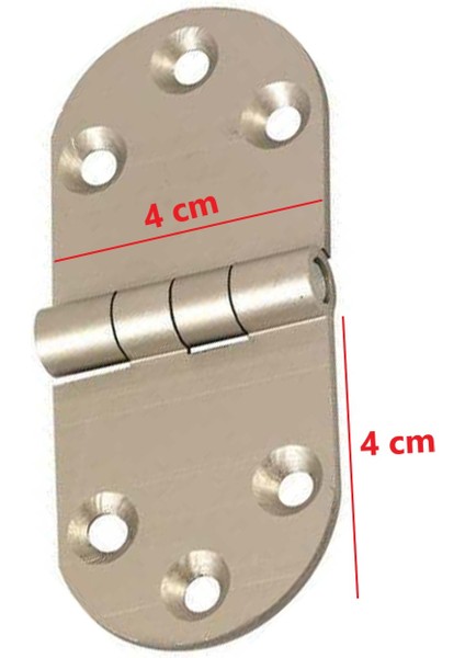 Alüminyum Oval Menteşe Masa Menteşesi Uzun 4 cm