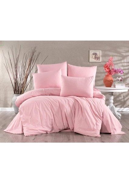 Sedali Home Set - Pembe Renk Çift Kişilik Nevresim Seti