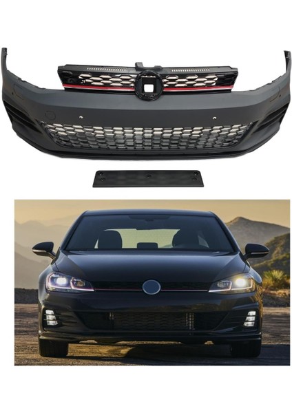 Volkswagen Golf 7,5 2017-2020 Gti Ön Tampon ve Panjur Seti